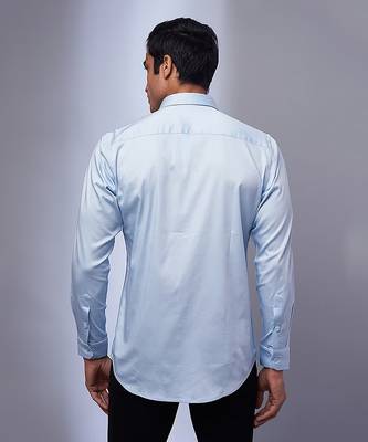 Light blue handcrafted shirt 2