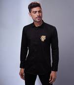 Black handcrafted shirt