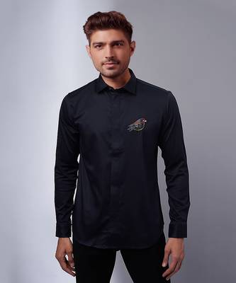 Navy handcrafted shirt 1
