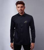 Navy handcrafted shirt