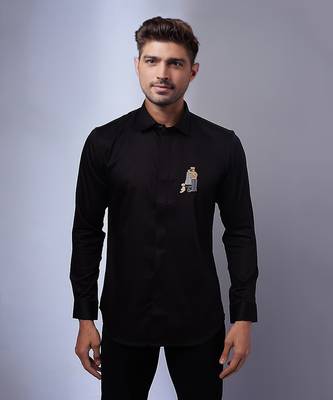 Black handcrafted shirt 1