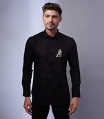 Black handcrafted shirt