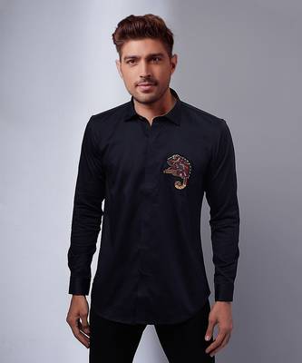 Navy handcrafted shirt 1