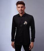 Black handcrafted shirt