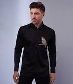Black handcrafted shirt