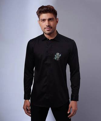 Black handcrafted shirt 1