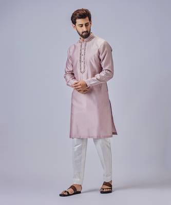Light cream kurta set 1