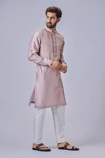 Light cream kurta set