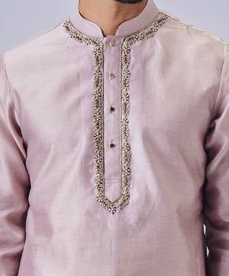 Light cream kurta set 4