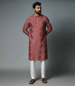 Maroon pintux kurta set