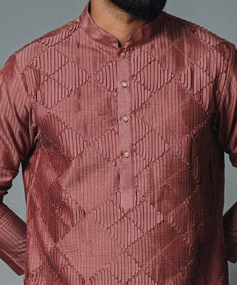Maroon pintux kurta set 4