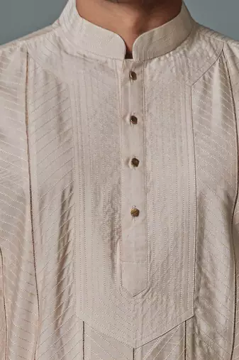 Light cream tagain kurta set