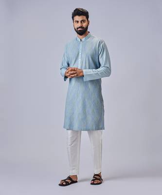 Light blue kurta set 1
