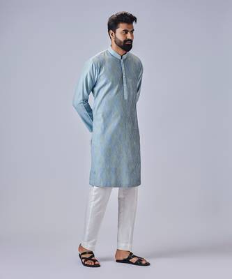 Light blue kurta set 2
