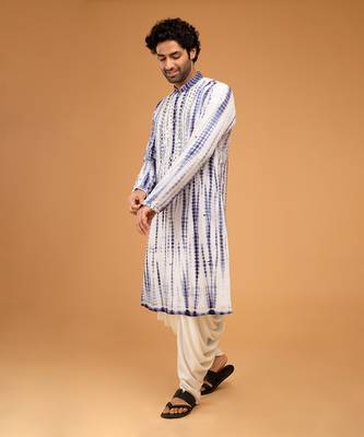 Navy blue mirror kurta set 2