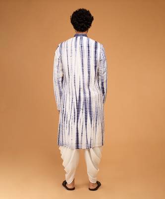 Navy blue mirror kurta set 3