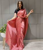 PINK BEAUTIFUL BOOMING SILK SAREE