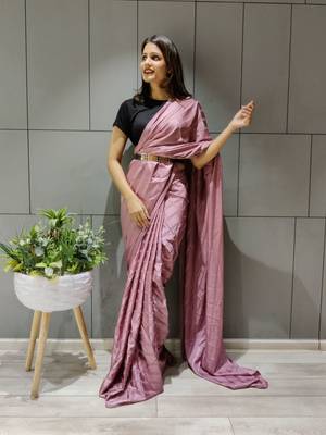PURPLE BEAUTIFUL SILK SAREE 1