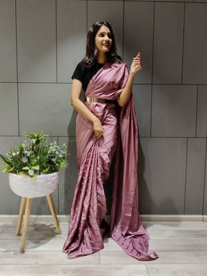 PURPLE BEAUTIFUL SILK SAREE 2