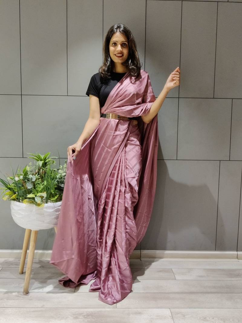 PURPLE BEAUTIFUL SILK SAREE