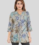 Saree swarg rayon printed short kurti