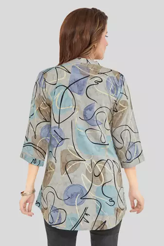  rayon printed short kurti