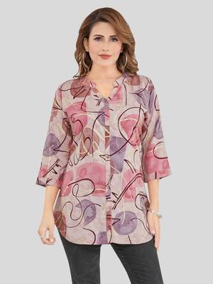  rayon printed short kurti 1