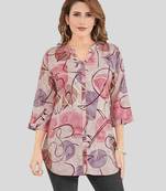 Saree swarg rayon printed short kurti