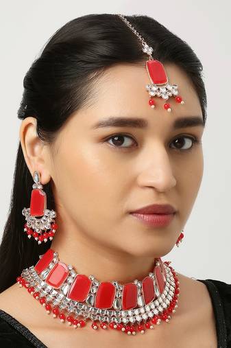 Premium Heavy Wedding Wear Necklace Set