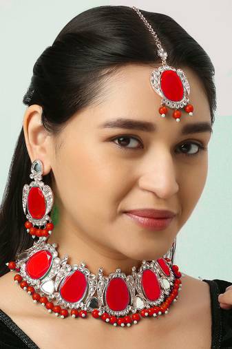 Premium Heavy Wedding Wear Necklace Set