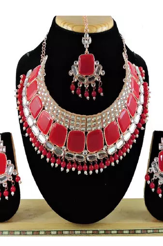 Premium Heavy Wedding Wear Necklace Set