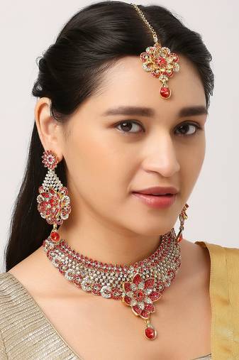 Premium Heavy Wedding Wear Necklace Set
