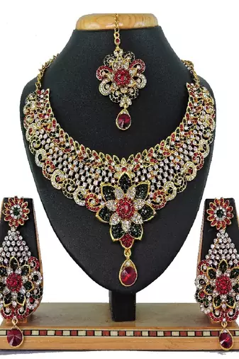 Premium Heavy Wedding Wear Necklace Set