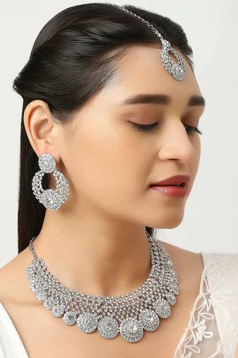 Premium Heavy Wedding Wear Necklace Set