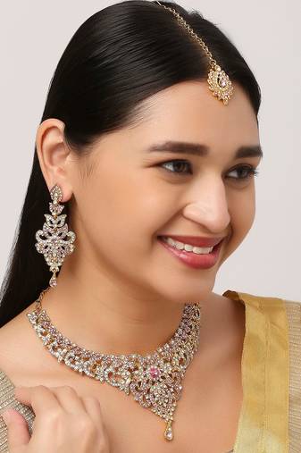 Premium Heavy Wedding Wear Necklace Set