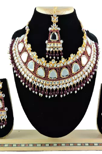 Premium Heavy Wedding Wear Necklace Set