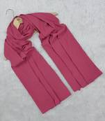 Ana light weight soft poly crinkle pink hijab