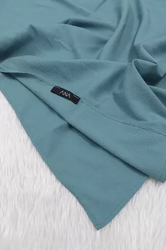 Ana light weight soft poly crinkle sea green hijab