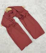 Ana light weight soft poly crinkle brick rose hijab