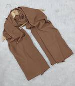 Ana light weight soft poly crinkle brown hijab