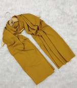 Ana light weight soft poly crinkle mustard hijab