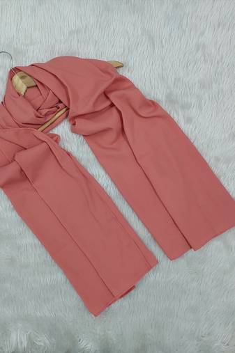 Ana light weight soft poly crinkle orange hijab