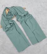 Ana light weight soft poly crinkle turkish blue hijab
