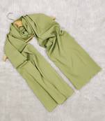 Ana light weight soft poly crinkle pista green hijab