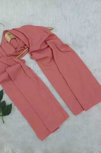 Ana light weight soft poly crinkle orange hijab