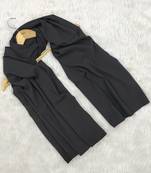 Ana light weight soft poly crinkle black hijab