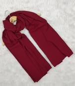 Ana light weight soft poly crinkle reddish maroon hijab