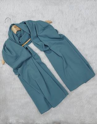 Ana light weight soft poly crinkle sea green hijab 1