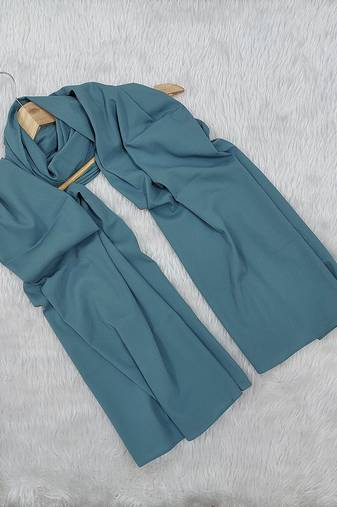 Ana light weight soft poly crinkle sea green hijab