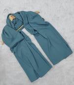 Ana light weight soft poly crinkle sea green hijab